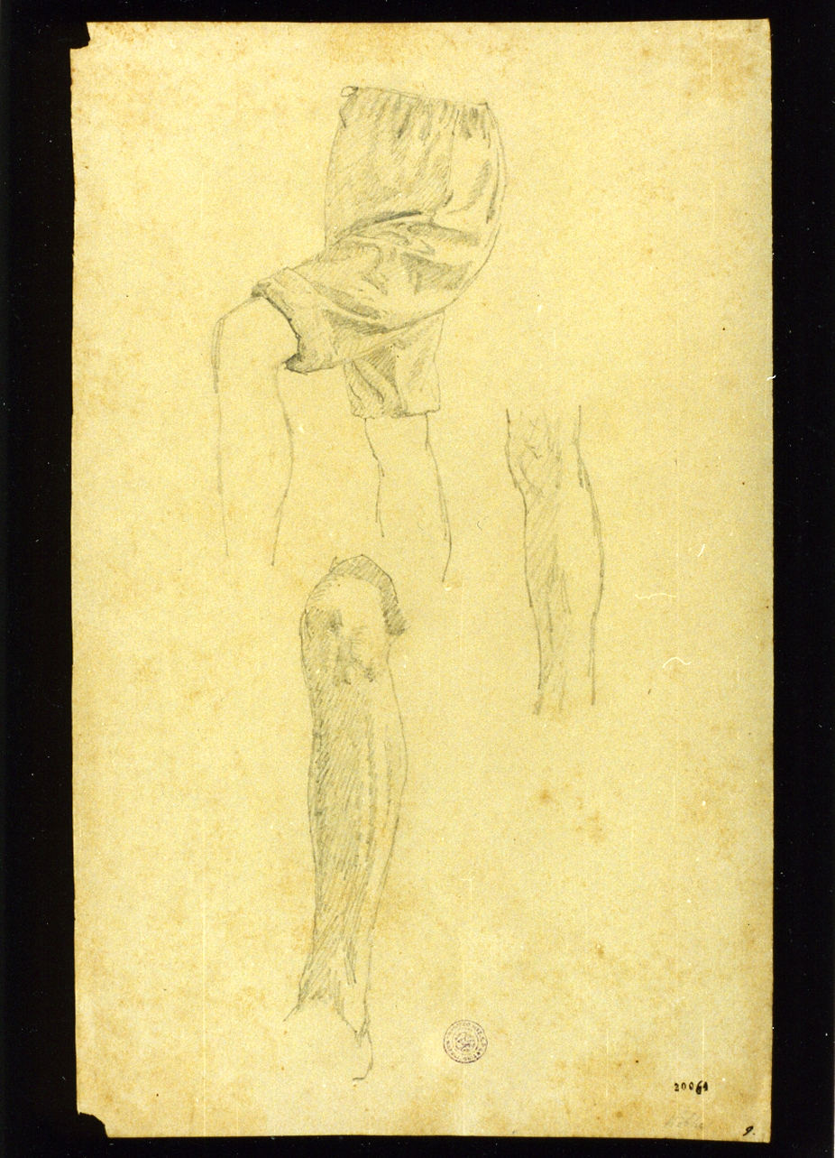 studio di gambe (disegno) di Kobke Christen Schiellerup (sec. XIX)