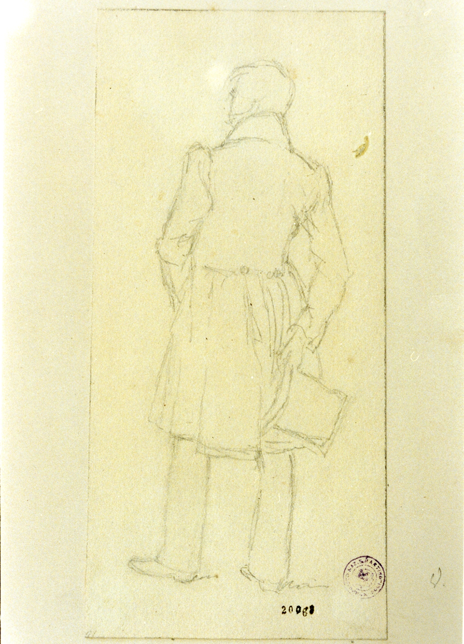 studio di figura (disegno) di Kobke Christen Schiellerup (sec. XIX)