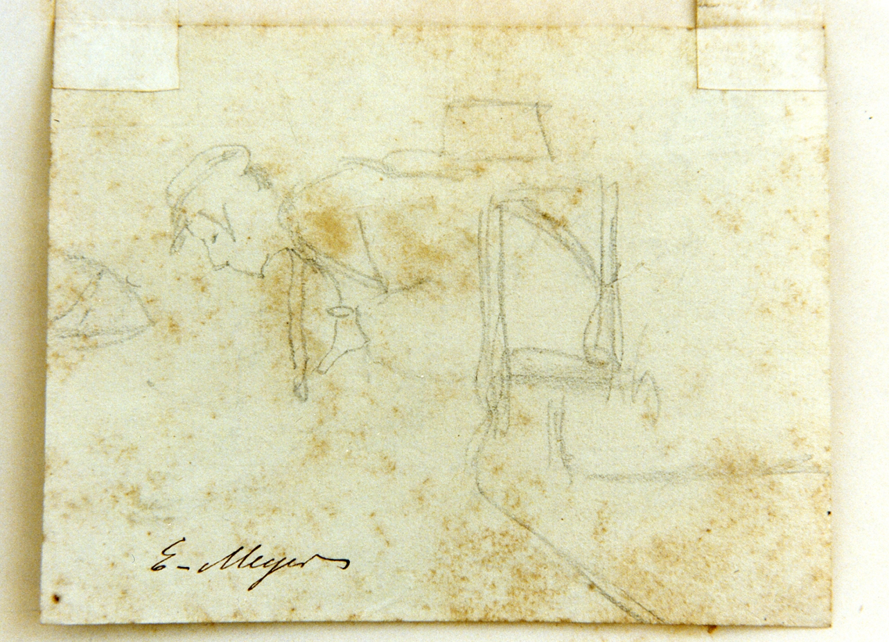 studio di figura (disegno) di Meyer Ernst (sec. XIX)
