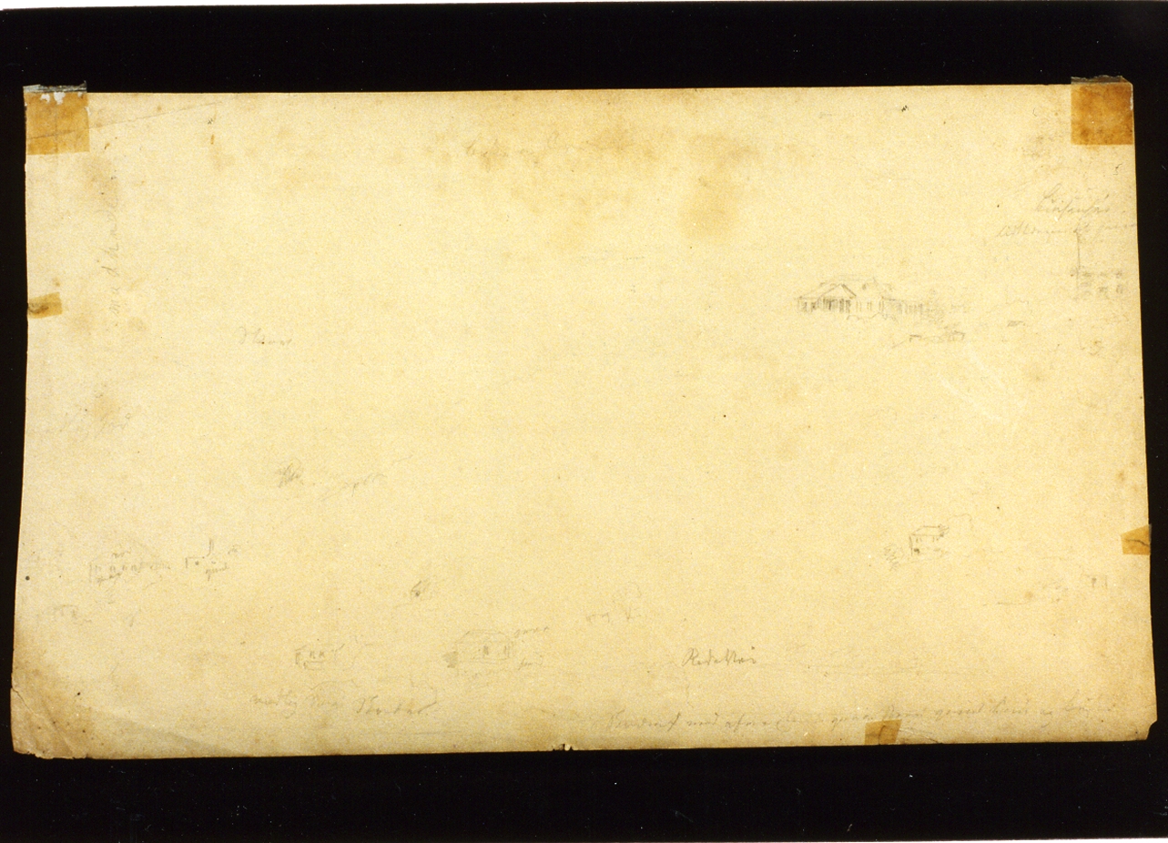 studi di case (disegno) di Melbye Fritz Sigried Georg (sec. XIX)