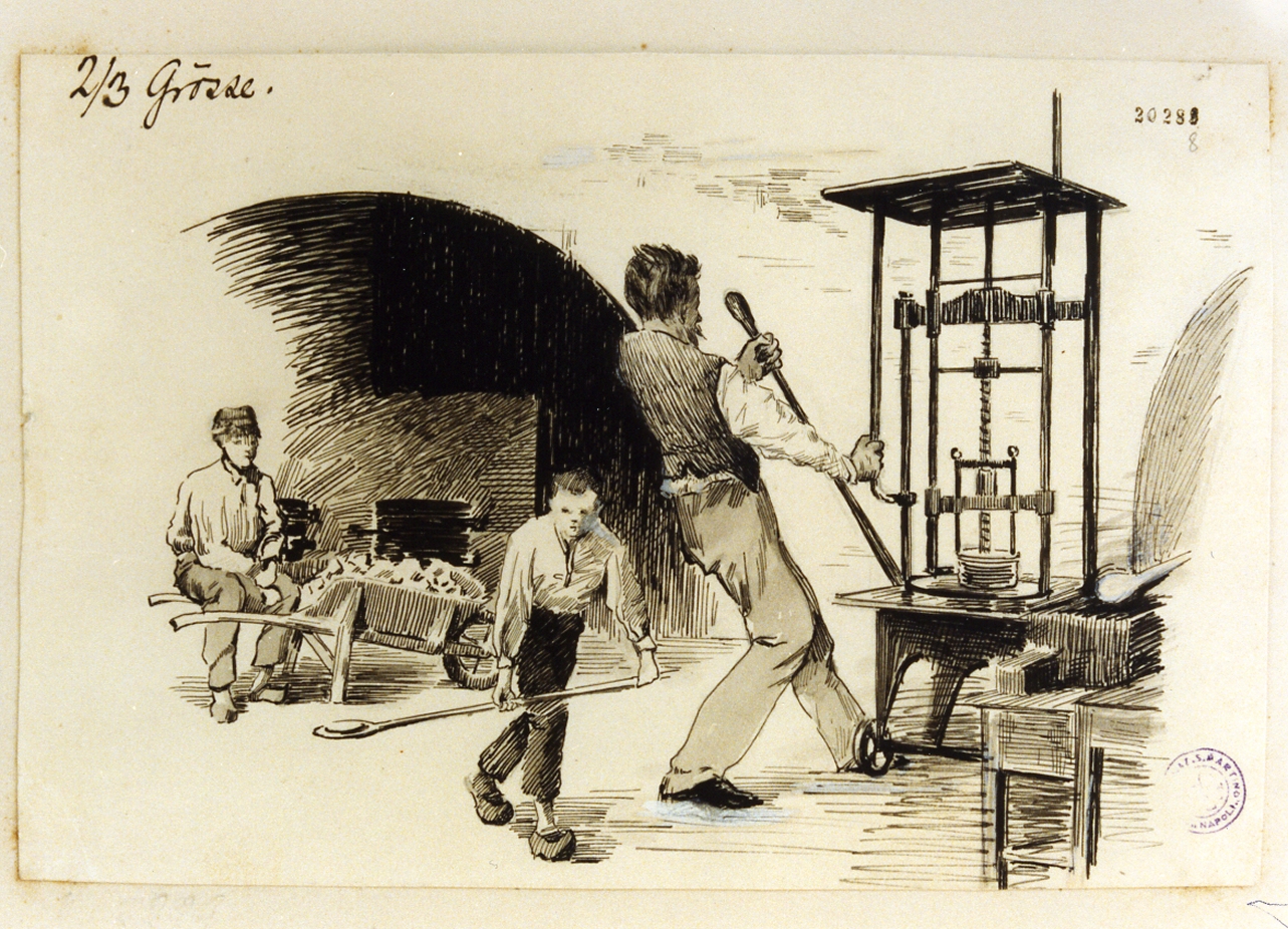 vetreria (disegno) di Westergaard Hans Viggo (sec. XIX)