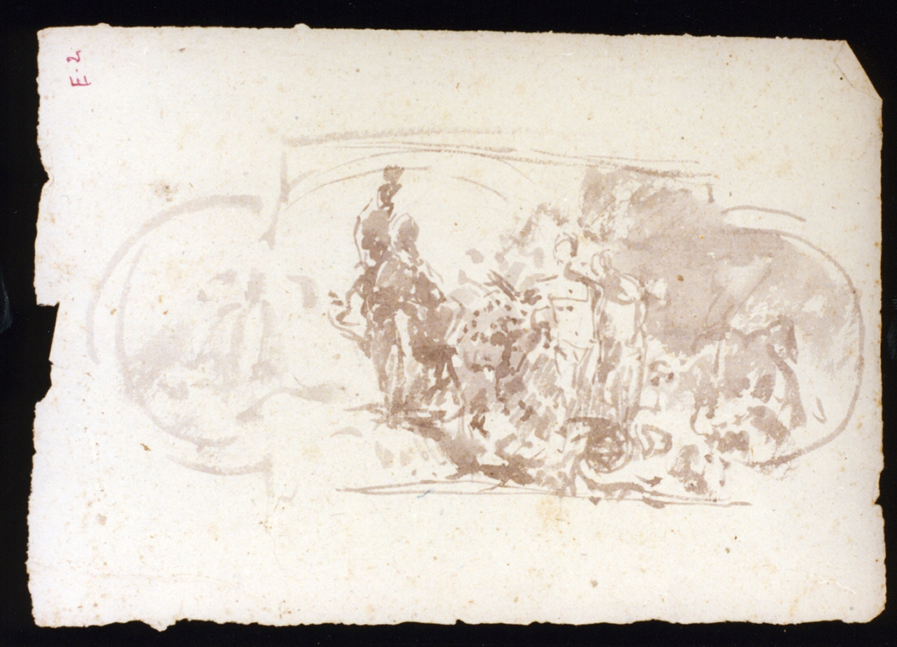 studio per soffitto (disegno) di Vetri Paolo (secc. XIX/ XX)