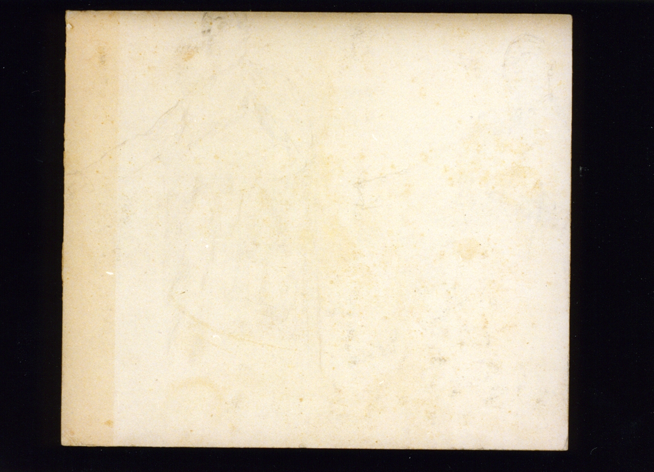 studi di figura maschile con libro (disegno) di Vetri Paolo (fine/inizio secc. XIX/ XX)