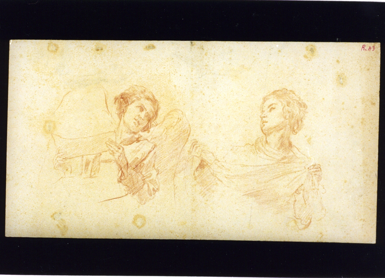 studi di angeli (disegno) di Vetri Paolo (fine/inizio secc. XIX/ XX)