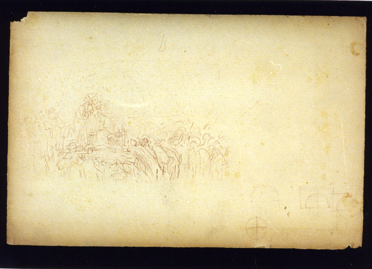 studio di scena evangelica (disegno) di Vetri Paolo (fine/inizio secc. XIX/ XX)