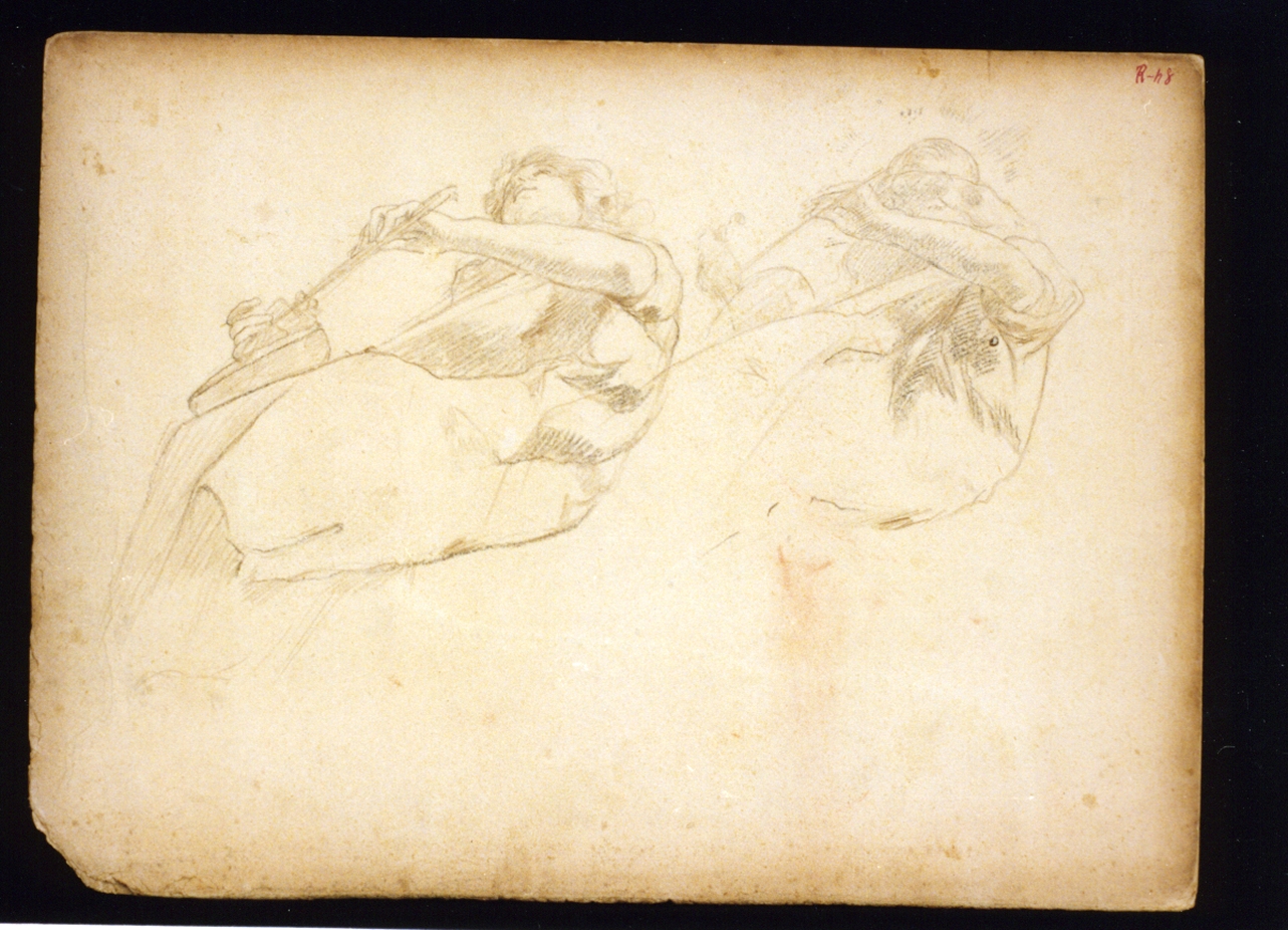 studi di angeli musicanti (disegno) di Vetri Paolo (fine/inizio secc. XIX/ XX)