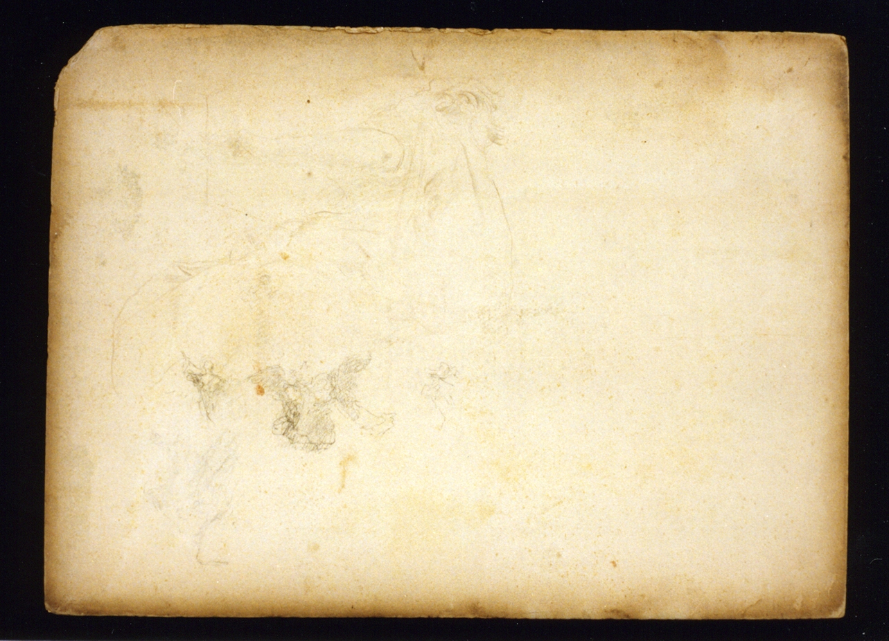studi di angeli (disegno) di Vetri Paolo (fine/inizio secc. XIX/ XX)