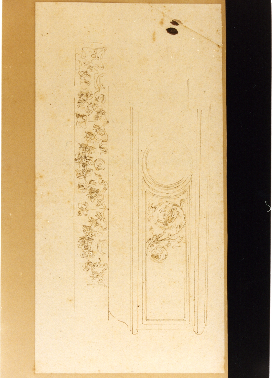 studio di elemento decorativo architettonico (disegno) di Vetri Paolo (sec. XIX)