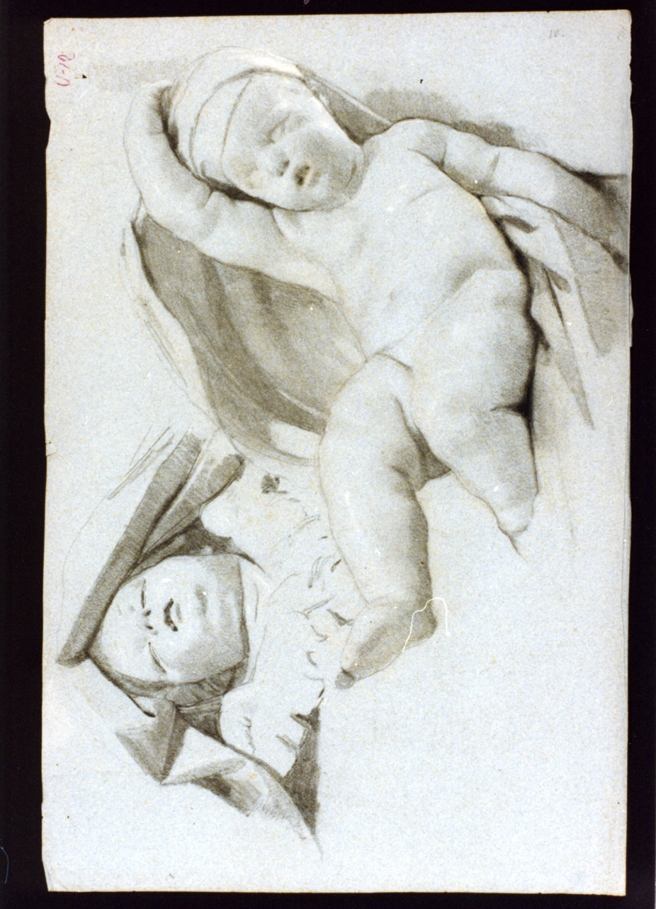 studio di putti (disegno) di Vetri Paolo (sec. XIX)