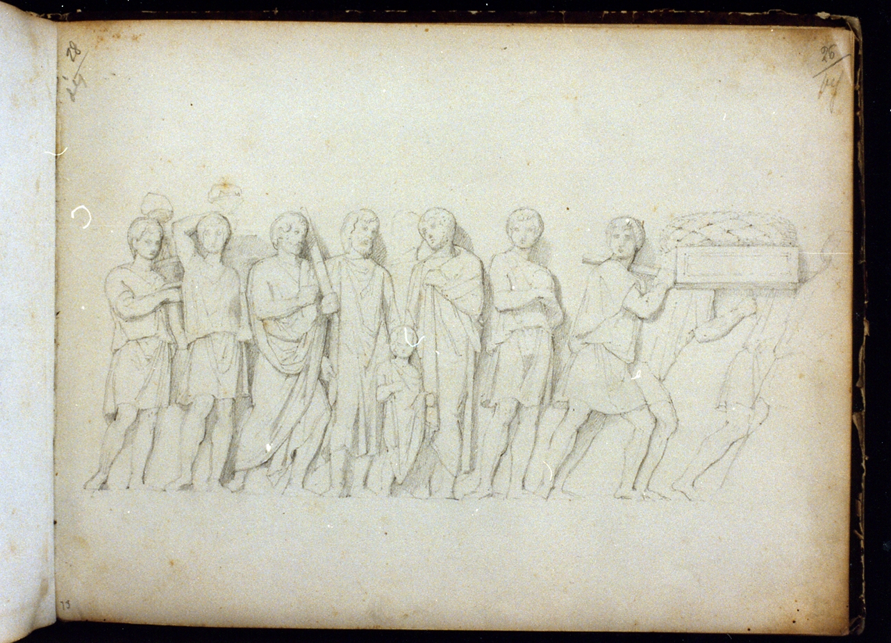 rilievo classico (disegno) di Postiglione Raffaele (sec. XIX)