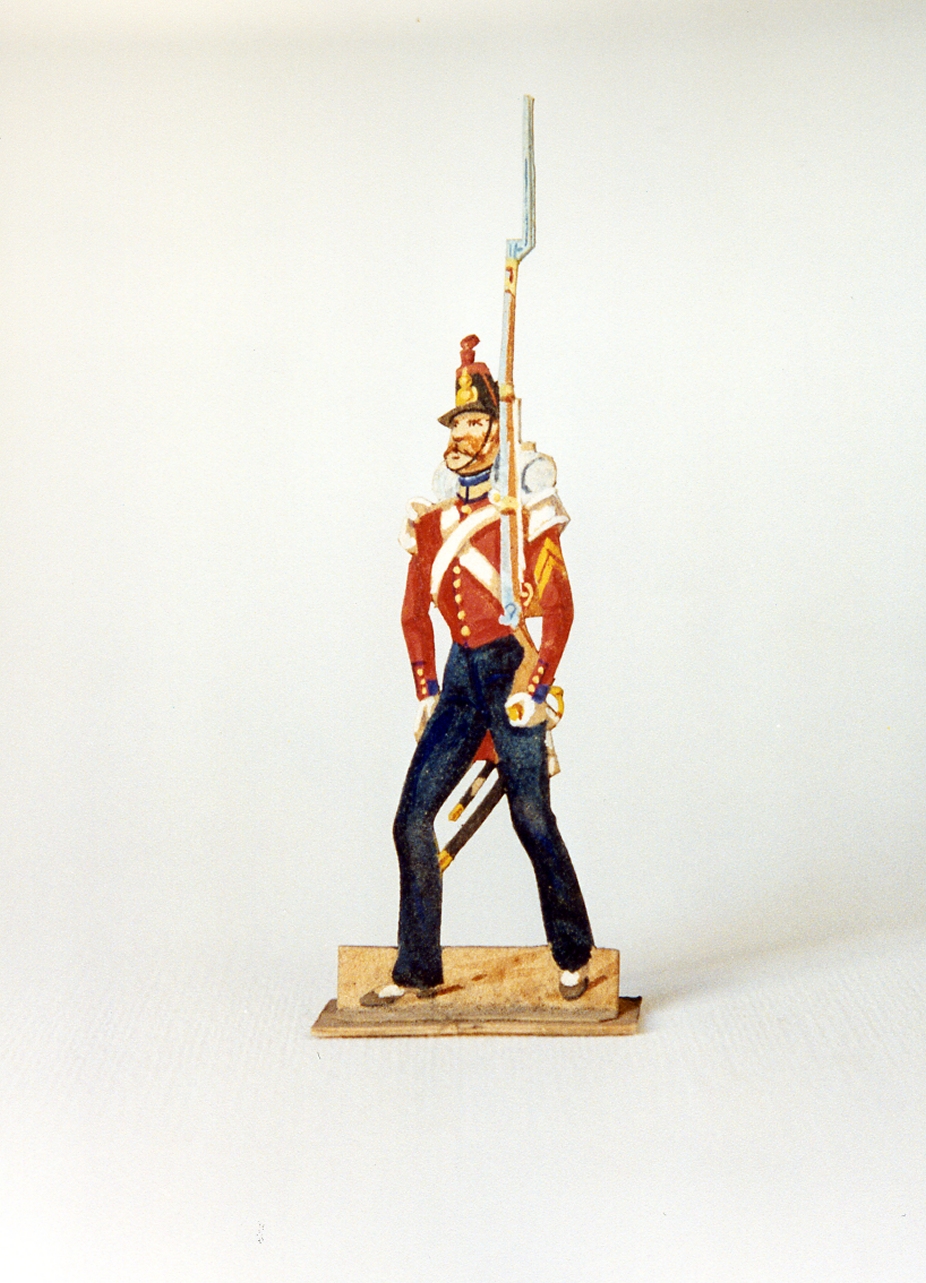 soldato (disegno, serie) di Gin Emanuele, Gin Emilio (seconda metà sec. XIX)