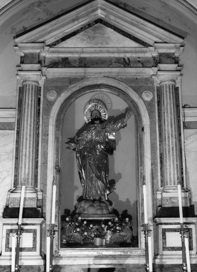 Cristo redentore benedicente (statua) - bottega campana (fine/inizio secc. XVIII/ XIX)