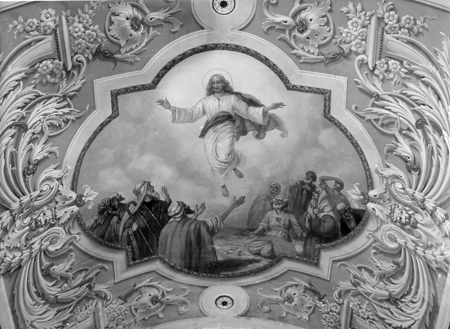 ascensione di Cristo (dipinto) di Giametta Antonio (sec. XX)