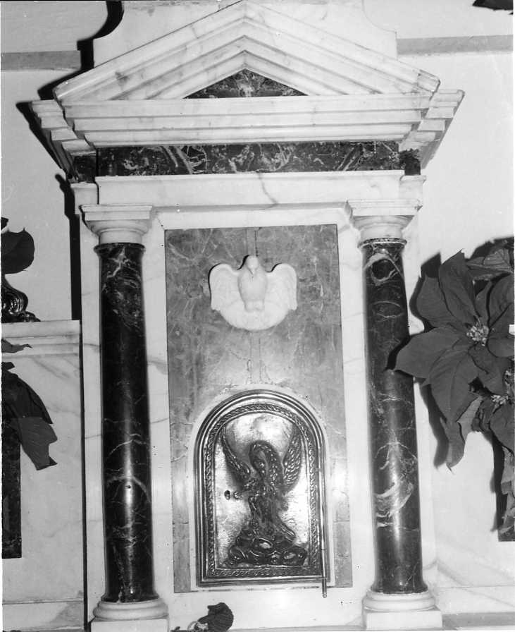 pellicano (sportello di tabernacolo) - bottega campana (sec. XIX)