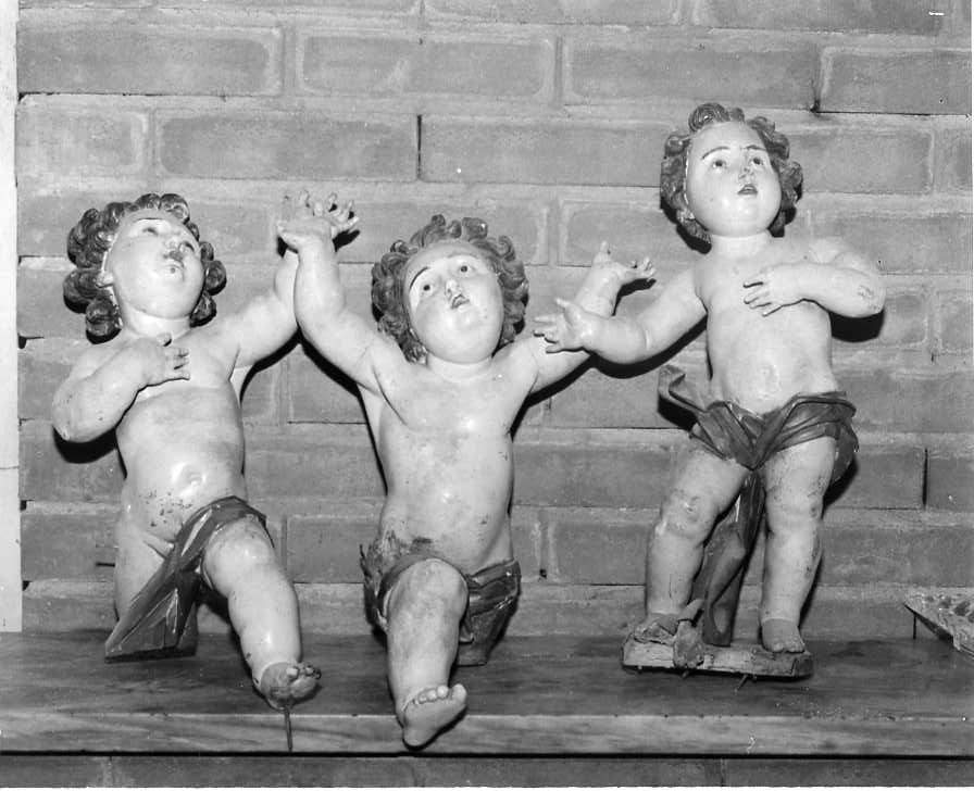 putto (statuetta, serie) - bottega campana (seconda metà sec. XVII)