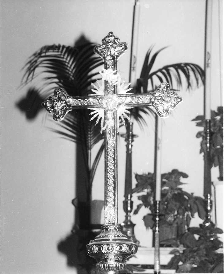 Cristo crocifisso (croce d'altare) - bottega campana (prima metà sec. XX)