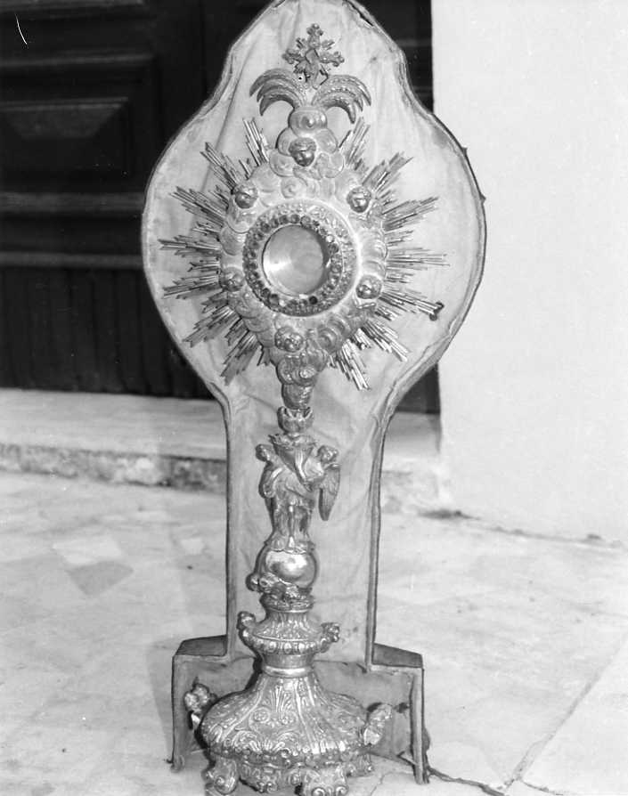 ostensorio - a raggiera - bottega campana (sec. XIX)