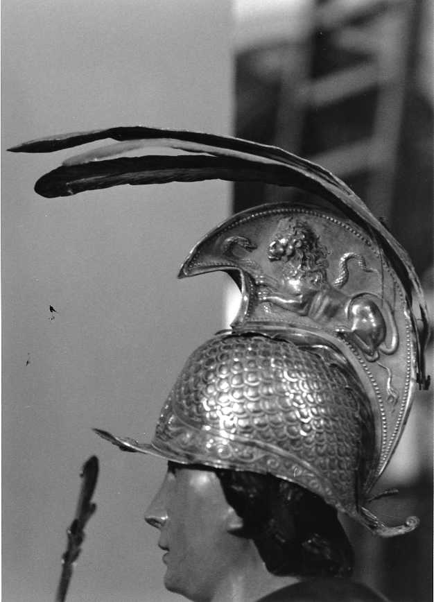 elmo (attributo iconografico di immagine sacra) - bottega napoletana (prima metà sec. XIX)