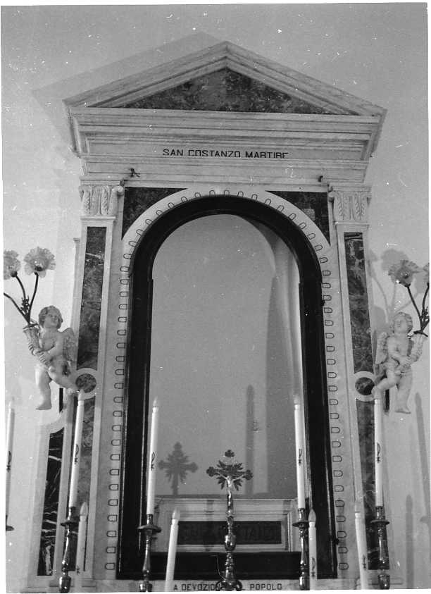 mostra architettonica d'altare - bottega campana (sec. XX)