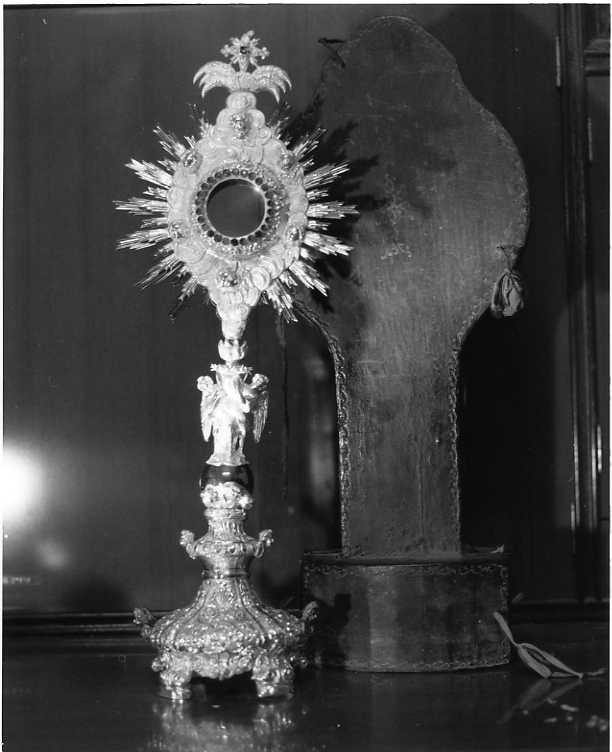 ostensorio - a raggiera - bottega campana (sec. XVIII)