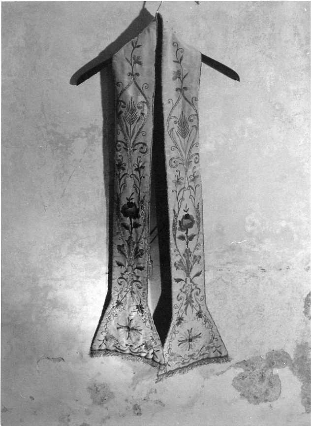 motivi decorativi floreali (stola) - manifattura campana (fine/inizio secc. XIX/ XX)