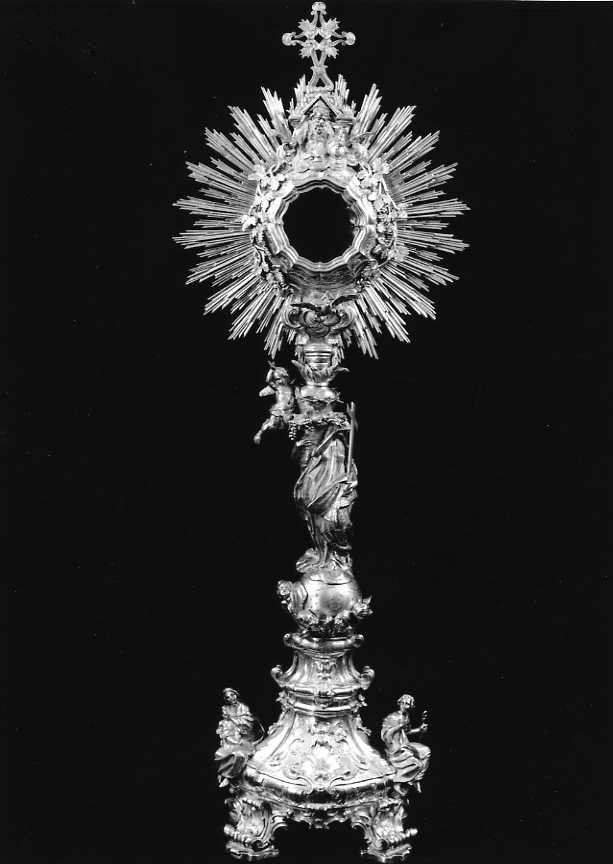ostensorio - a raggiera - bottega campana (sec. XVIII)