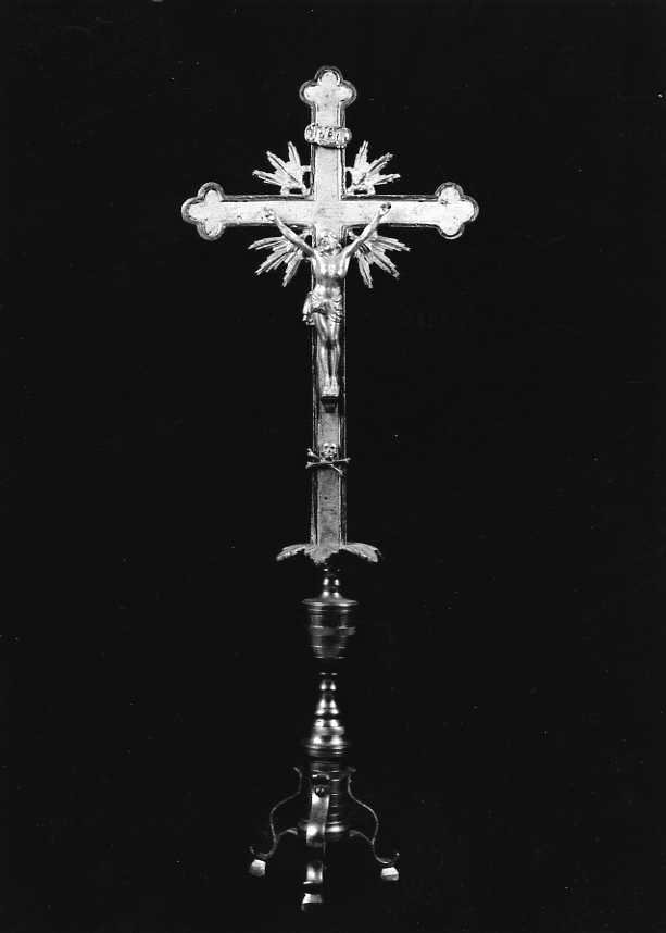 Cristo crocifisso (croce d'altare) - bottega campana (sec. XIX)