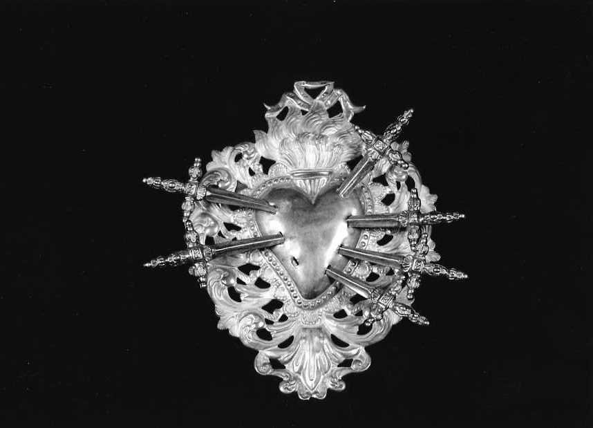 Sacro Cuore di Maria (attributo iconografico di immagine sacra) - bottega campana (fine sec. XIX)