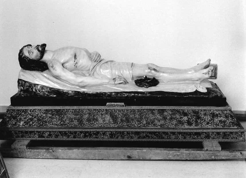 Cristo morto (scultura) - bottega campana (fine sec. XIX)