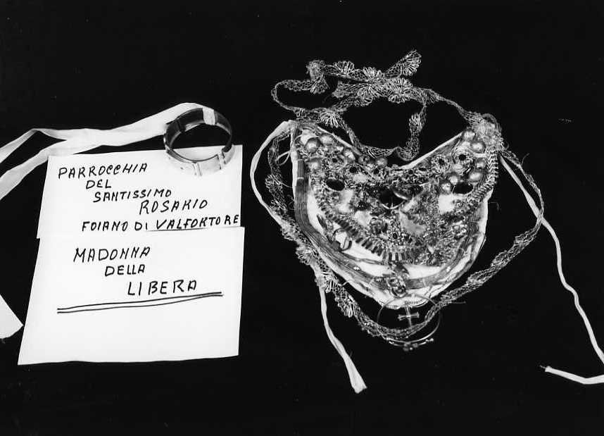 addobbo di immagine sacra - manifattura campana (inizio sec. XX)