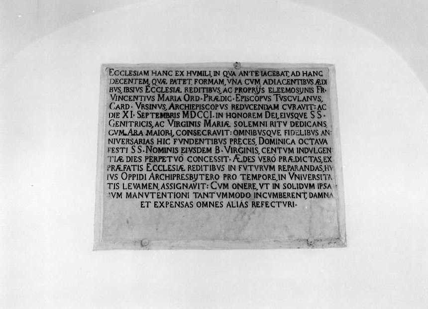 lapide - bottega campana (inizio sec. XVIII)