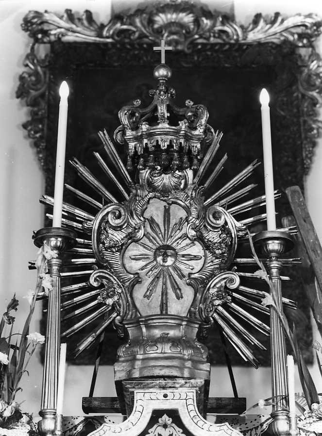 tabernacolo-tronetto per esposizione eucaristica - bottega campana (seconda metà sec. XVIII)