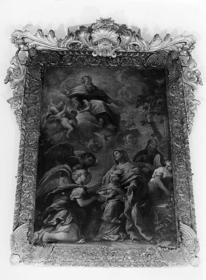Maria Vergine bambina e Sant'Anna (dipinto) - ambito napoletano (fine/inizio secc. XVII/ XVIII)