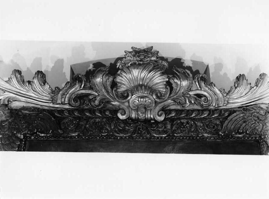 motivi decorativi vegetali con putti alati (cornice di dipinto) - bottega campana (fine/inizio secc. XVII/ XVIII)