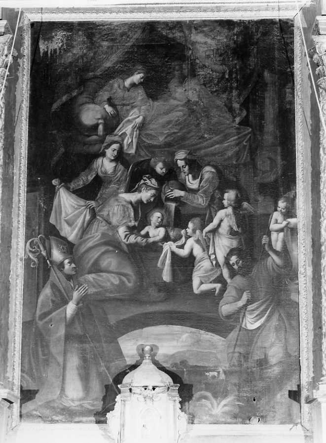 nascita di Maria Vergine (dipinto) - ambito napoletano (primo quarto sec. XVII)