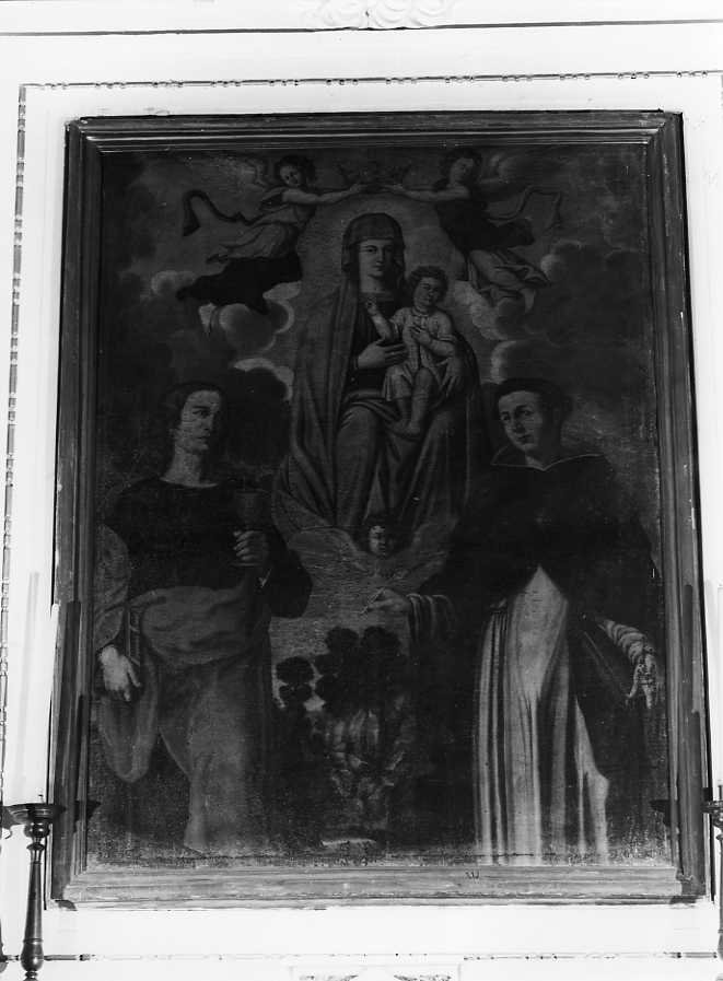 Madonna con Bambino e Santi (dipinto) - ambito campano (prima metà sec. XVII)
