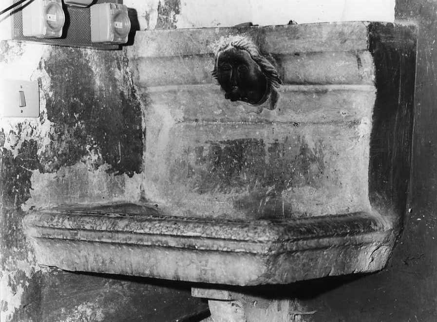 lavabo da sacrestia - bottega campana (prima metà sec. XVIII)