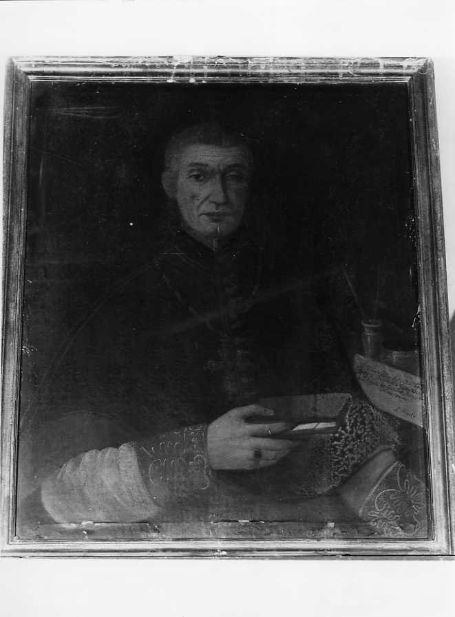 ritratto di Monsignor Bartolomeo Goglia (dipinto) - ambito campano (metà sec. XIX)
