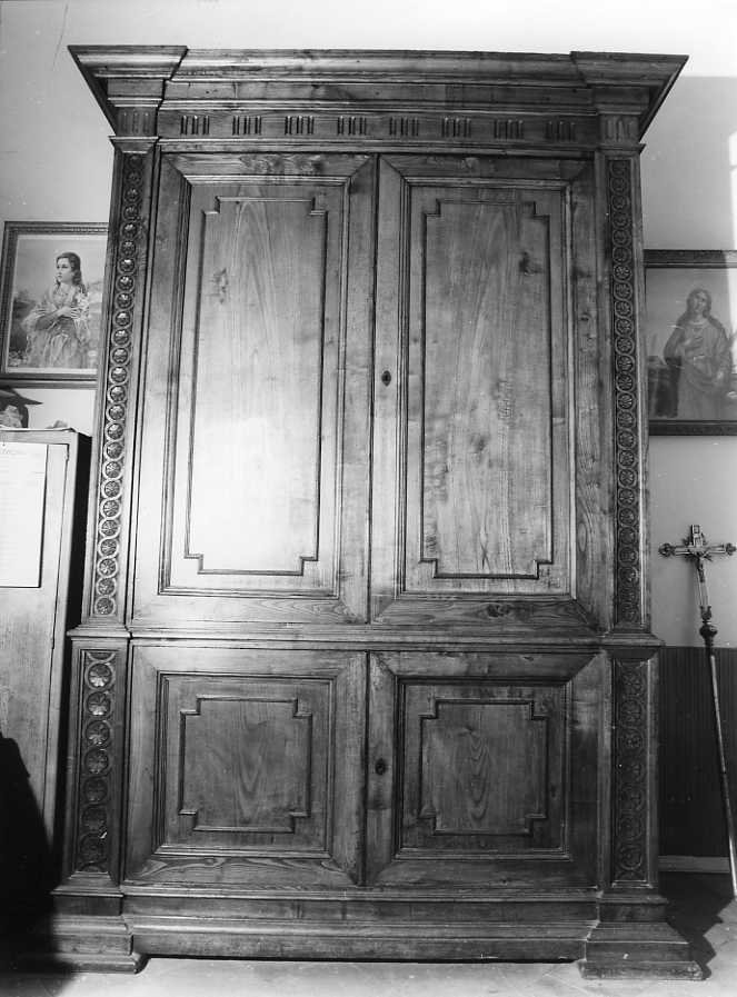 armadio da sacrestia - bottega campana (fine/inizio secc. XIX/ XX)