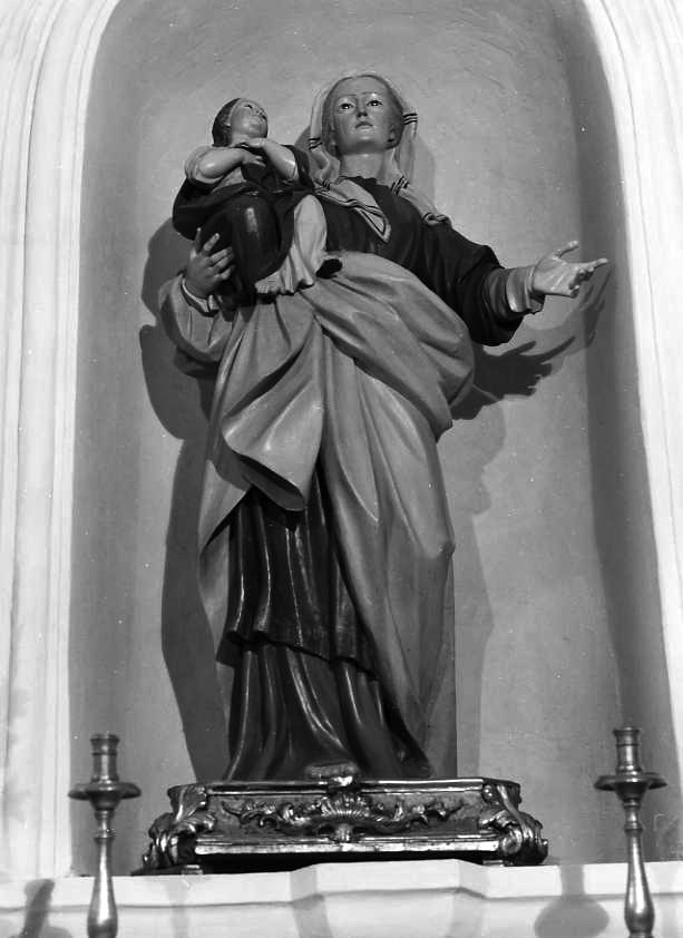 Maria Vergine bambina e Sant'Anna (statua) - bottega campana (sec. XVIII)