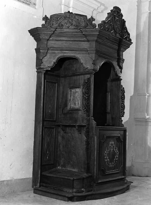 confessionale, serie - bottega campana (sec. XVIII)