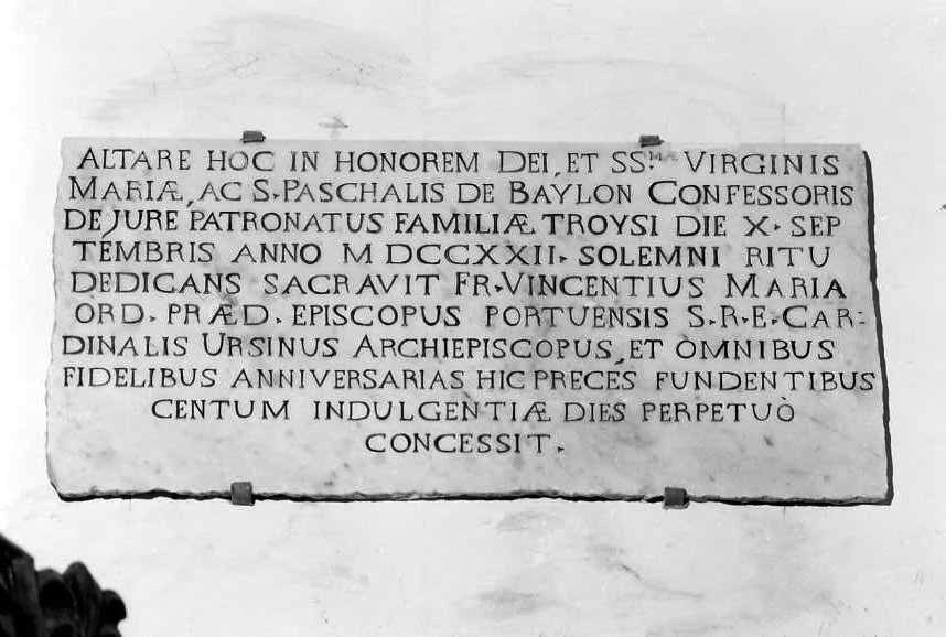 lapide - bottega campana (sec. XVIII)