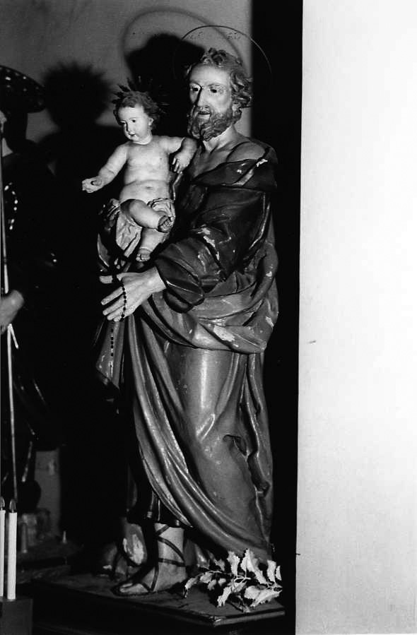 San Giuseppe e Gesù Bambino (statua) - bottega campana (sec. XVIII)