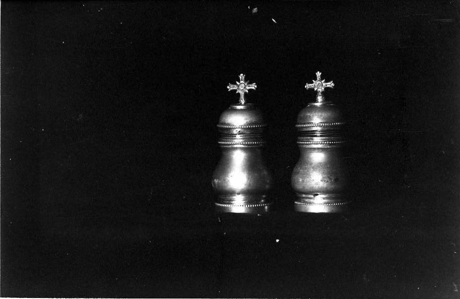 vasetti per oli santi - bottega campana (sec. XIX)