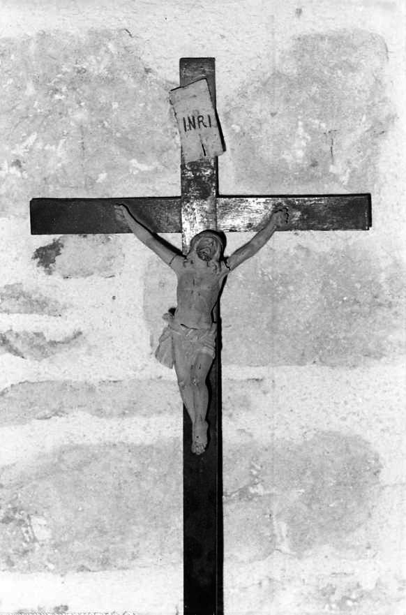 Cristo crocifisso (crocifisso) - bottega campana (sec. XIX)