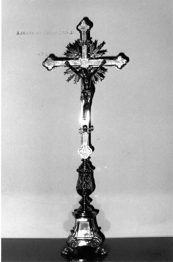 Cristo crocifisso (croce d'altare) - bottega campana (sec. XIX)