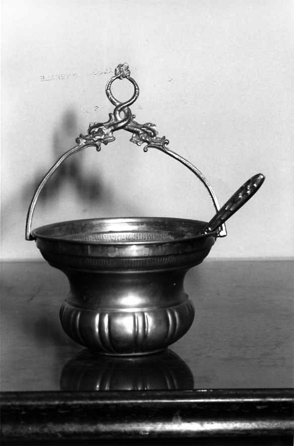 secchiello per l'acqua benedetta - bottega campana (sec. XIX)