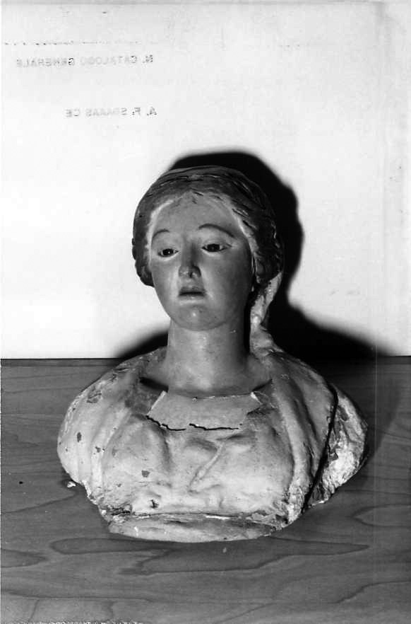 Madonna (scultura, frammento) - bottega campana (sec. XVIII)