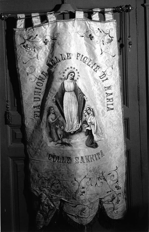 stendardo processionale - manifattura campana (sec. XIX)