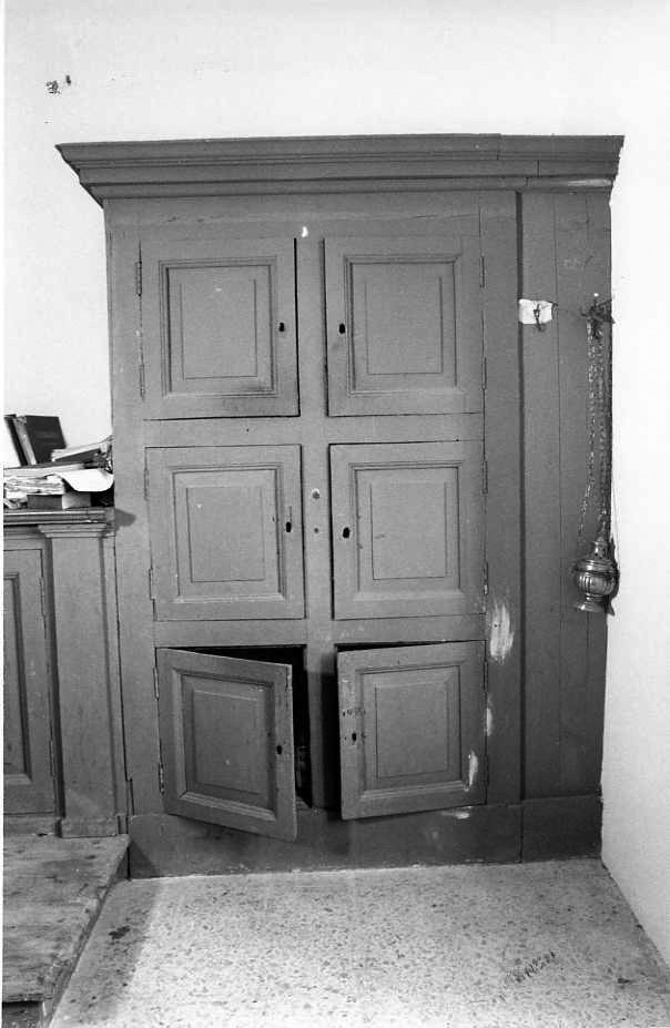 mobile da sacrestia - bottega campana (inizio sec. XIX)